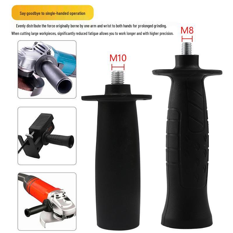 Angle Grinder Front Handle Accessory with M8 M10 Thread - Auxiliary Side Handle for Grinding Machine