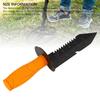 Heavy Duty Serrated Digger Metal Digging Shovel with Sheath Tape Measure Belt Mounted Gardening Accessories