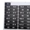 Weight Stack Labels Number Stickers Tags for Indoor Gym Resistance