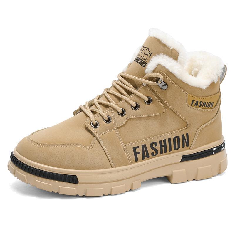 Winter Velvet Martin Boots New High-top Shoes Thick-soled Non-slip and Wear-resistant Thickened Warm Cotton Shoes Short Boots