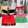 Soft Santa Elf Pants Hats Plush Christmas Clown Hat Funny Red Pants Christmas Hat  Christmas