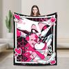 Angel Dusts and Fat Nugget Selfie Hazbins Hotels Blanket Fleece Autumn Breathable Warm Throw Blanket for Bedding Outdoor Quilt