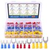 Glarks 240pcs 22-16/16-14/12-10 Gauge Fork Spade Quick Splice Crimp Terminals Connectors Assortment Kit