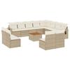 VidaXL Garden Lounge Set with Cushions 13 Pcs, Patio Sofas, Patio Furniture Set, Outdoor Furniture, Beige 3224812