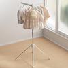 Folding Clothes Rack with Stable Base Space-saving Design Flexible Arm Clothes Hanger Portable Clothes Drying Rack