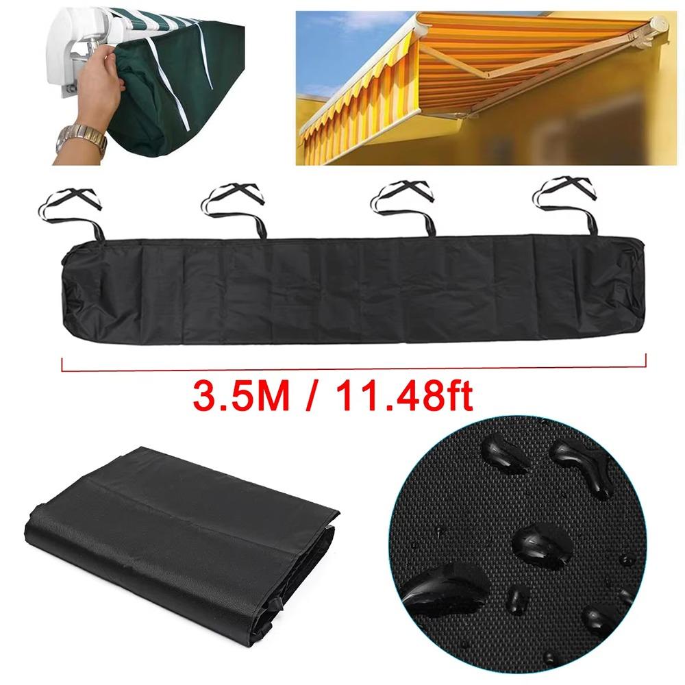 1Pcs Rain Cover Patio Awning Storage Bag Shutter Awning Retractable Roller Patio Awning Protector Cover 7 Sizes Oxford Cloth