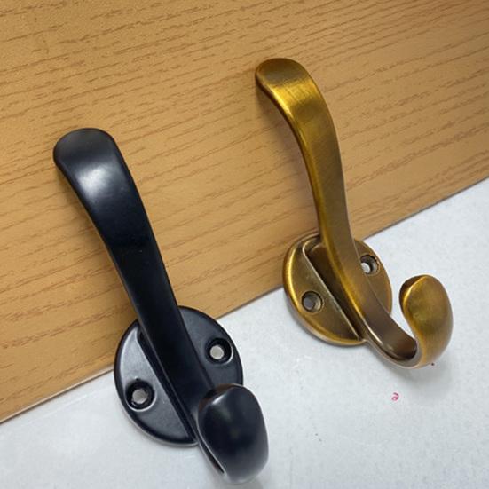 Coat Hook Corrosion-Resistant Wall Hooks Space Saving Upper And Lower Hooks for Bathroom Kitchen Bedroom