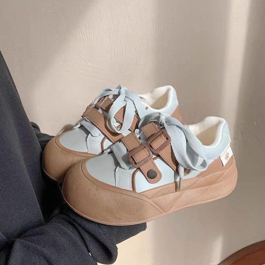 Zhao Ruth sweet little white shoes bread shoes autumn new student versatile casual sports shoes children