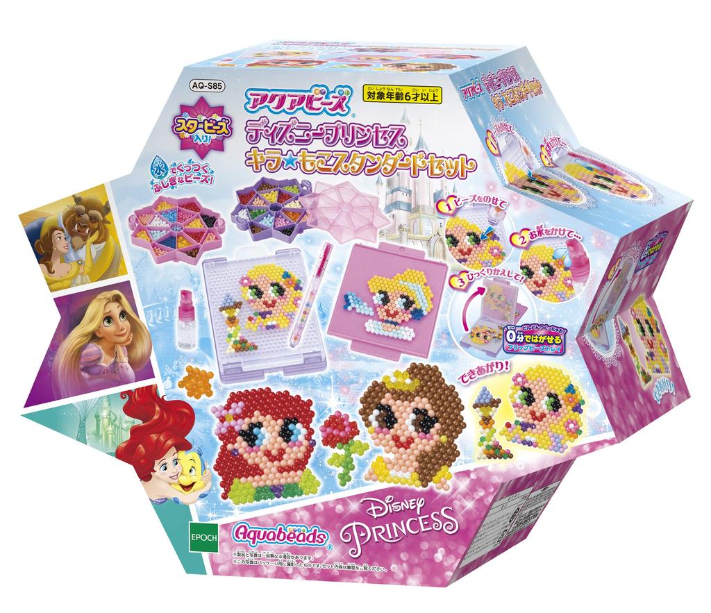 Aquabeads Character Set Princess Standard ST Mark Ages 6 and Building EPOCH All-in-One [Disney KiraMoko Set] AQ-S85 Certified, Up, Toy, Water-Based,