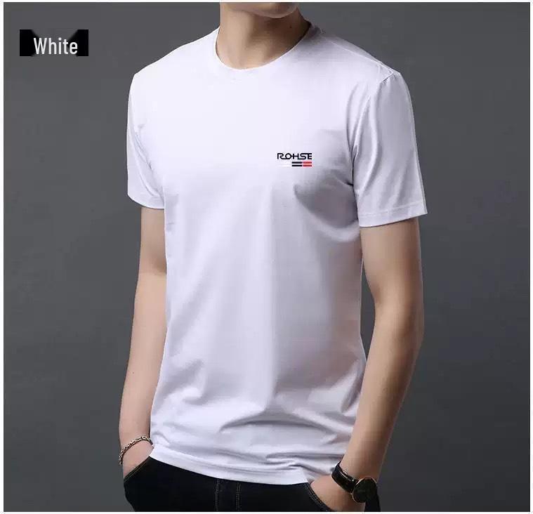 Schnelltrocknendes Ice Silk Mesh-T-Shirt für Herren: Kurzärmelig, Elastisch, Rundhalsausschnitt, Übergröße, Geeignet für Mittelalte, Ältere und Jugendsport.