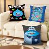 D-Dragon Quest Rocket Slime Cushion Cover Soft Short Plush Pillow Cover Smooth Cozy Texture Aesthetic Cushion Case Home Decor