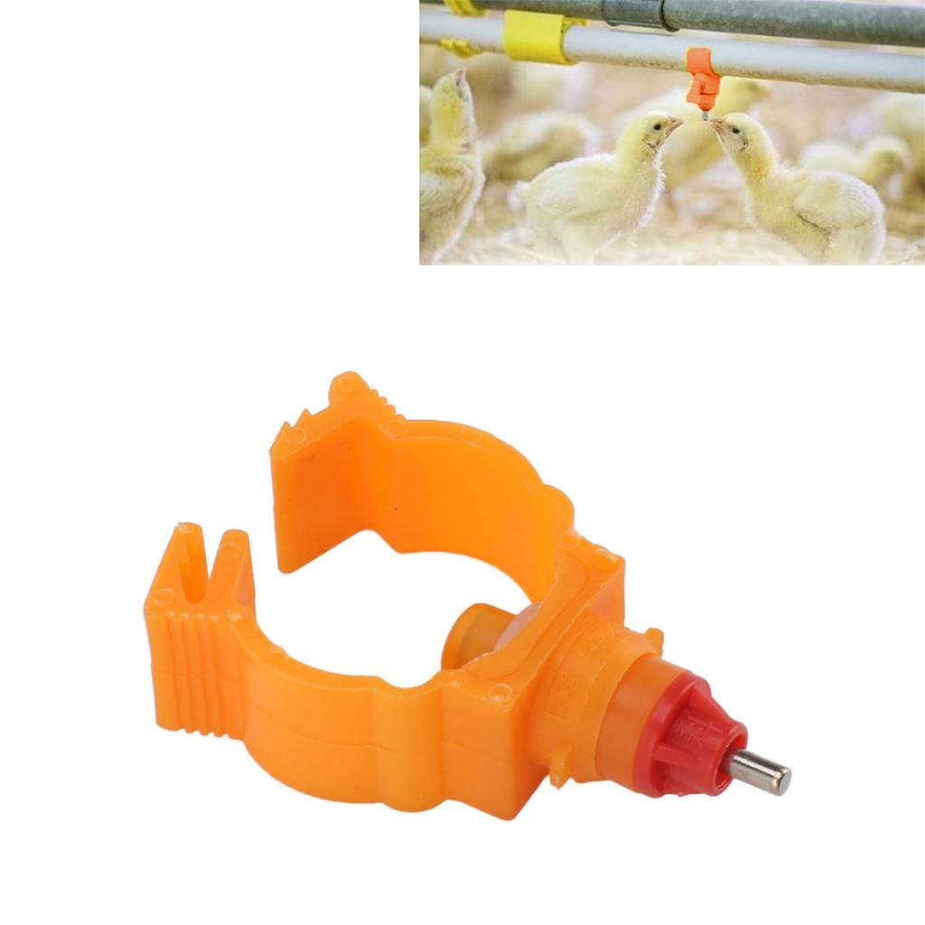 100PCS Chicken Nipple Drinker ABS Plastic Poultry Drinking Device Leak-Proof For Chicken House Cage Automatic Watering System