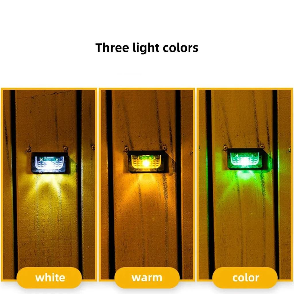 Waterproof Outdoor Solar LED Wall Lights Sunlight Lamp For Villa Garden Balcony Fence Stairs Porch Decor Lighting Clearance