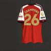 Mens Short Sleeve Football Jersey Premium Fan Edition Striped Design Arsenal Home Match Support