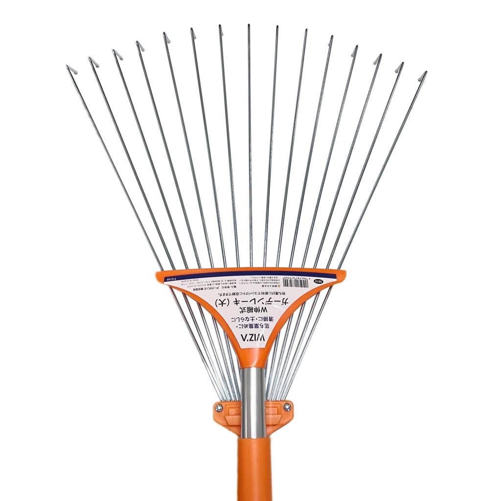 WIZ'A Arcland Sakamoto Double Telescopic Garden Rake, Large, 810-1560mm, 714148
