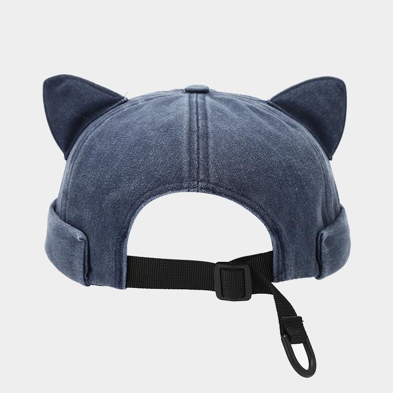 Summer Cotton Solid Color Docker Cap Brimless Hat Beanie Landlord Sailor Cap Women
