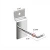 1-100PCS Slat Wall Hooks Heavy Duty Utility Hooks Grid Metal Slat Shelves Sorting Garage Storage Organizers Clothes Rack Display