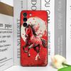 Moderne rote Pferde-Print-Handyhülle im chinesischen Stil für Samsung Galaxy A56 A42 A14 A55 A16 A54 A36 A53 A52 A51 A50 A15 Weiche Hüllen