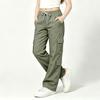 Children's Color Multi-Pocket Cargo Pants Casual Versatile Everyday Wear for Boys and Girls