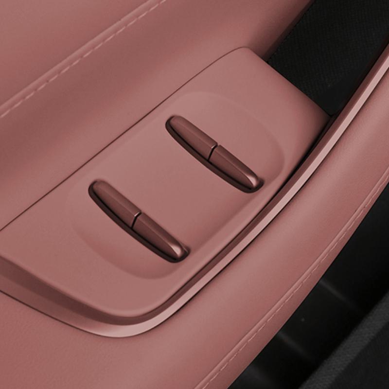 For NIO EC6 -2024 Door Lift Window Button Sticker Silicone Car Decoration Accessories Modification Supplies