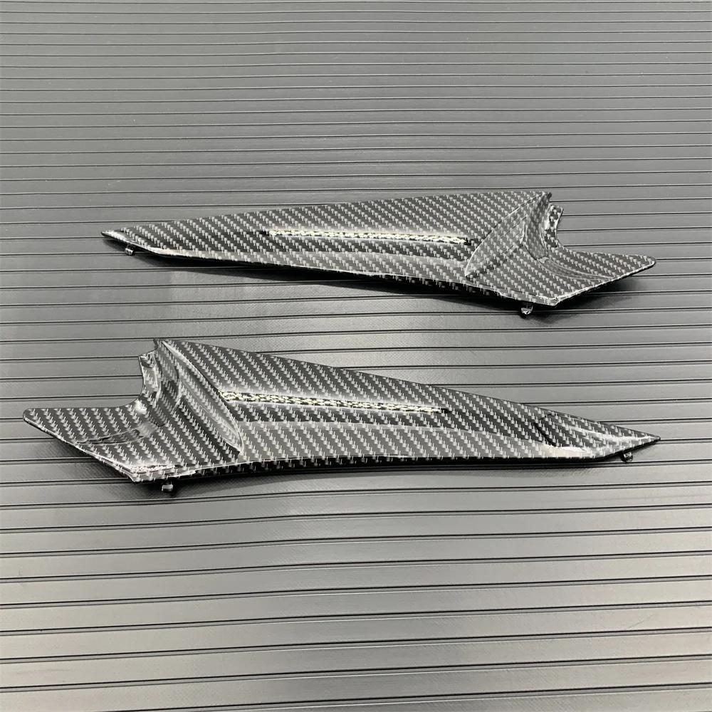 For Suzuki GSXR 600 GSXR 750 2008 2009 2010 Karbonfiberlakk Tank Sidepanel Kåpe Drivstofftank Deksel Trim