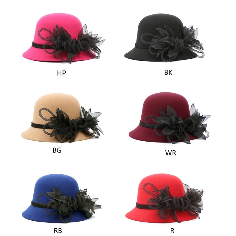 Elegant Flower Bucket Hat Breathable Hat Summer Tea Party Holiday Decors Vacation Hat Western Bowler Hat Style