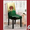 Christmas Dining Chair Cover Elastic Spandex Santa Claus Pattern Chair Slipcovers Cartoon Home Decoration Chair Covers