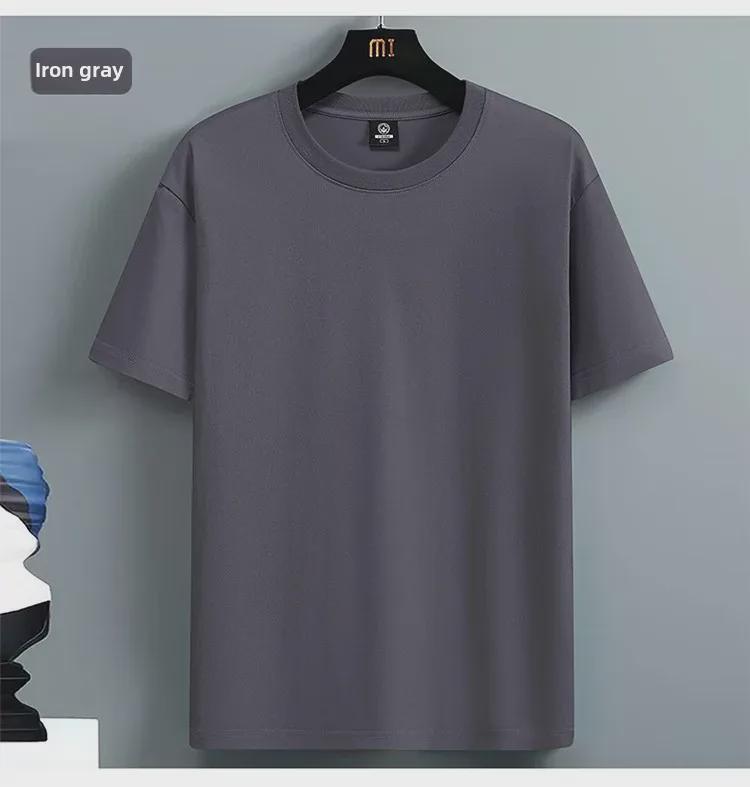 Camiseta de Algodón de Manga Corta para Hombre y Joven de Corte Holgado 2024