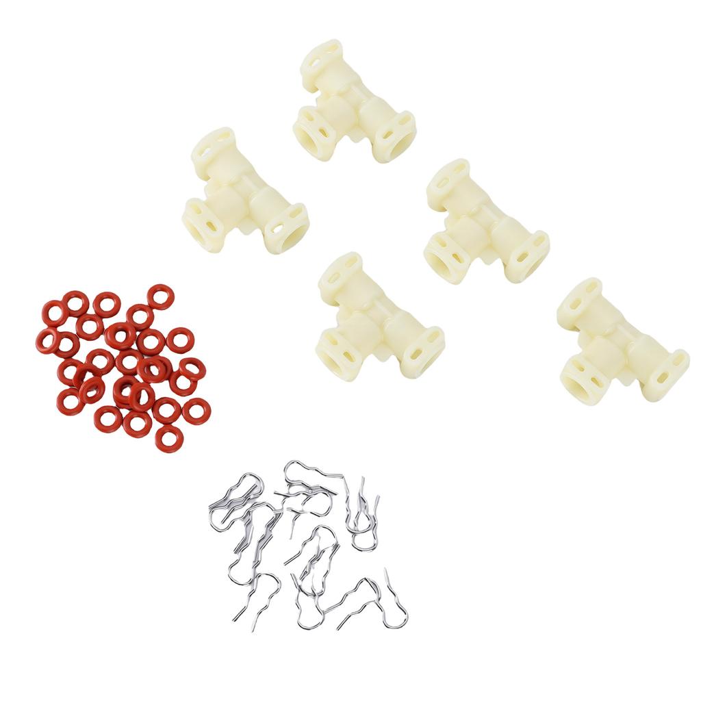 5pcs 3 Way T Hose Connector Replacement for Jura Coffee Machine T Type Fluid Connector With O Rings Clamps