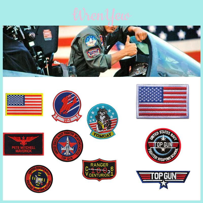 Top Quality Top Gun Navy Fighter Squadron Patches For Jackets Vests And More