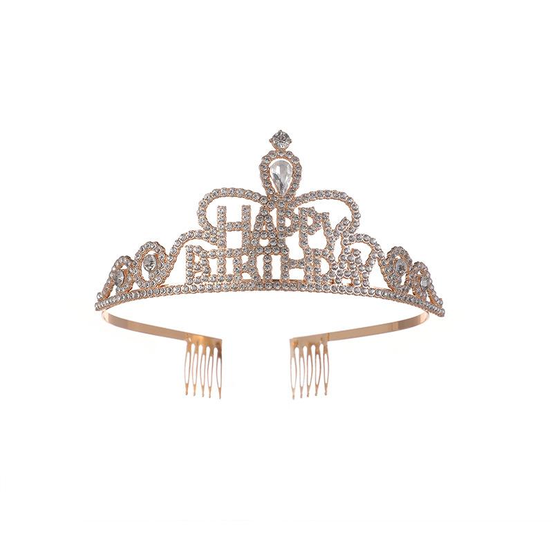 С Днем Рождения Корона Корона День Рождения Головной Убор Невеста Детская Вечеринка Корона Повязка для Волос