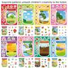 8/16sheets Outdoor Bottle World Make a Face Puzzle Stickers Insect Animal Cartoon Decals DIY Assemble Jigsaw Sticker Sticker Toy