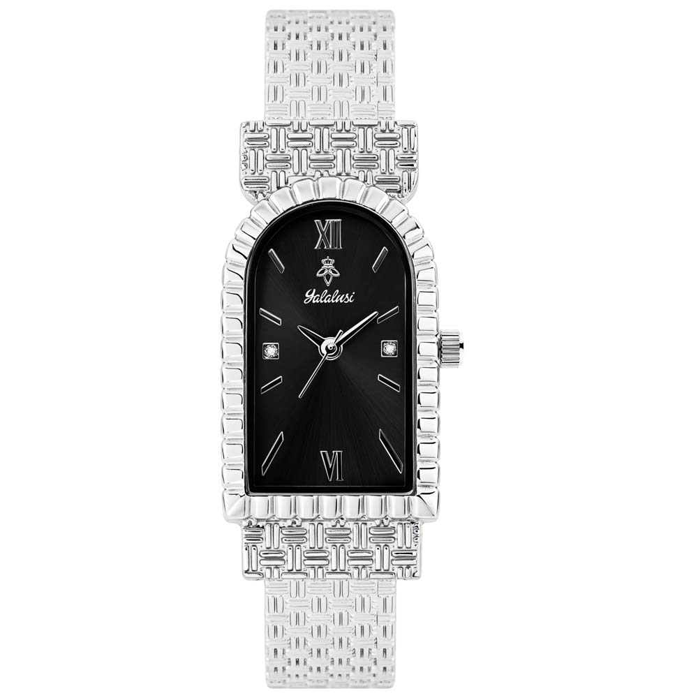 Yalalusi Bracelet Watch Vintage Women's Square Watch Classic Women's Wristwatch Diamond-Set Women's Watch IPG Vacuum Plating