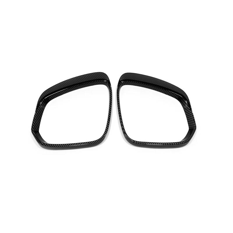 For Toyota BZ4X EA10   2024 ABS carbon Car Rearview Door Side Mirror Trim Rearview Mirror Rain Shield Cover Accessories