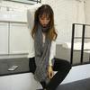Mohair knitted scarf new fashion versatile warm imitation cashmere scarf shawl scarf