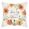 New Green Plants, Flowers and Plants Printed Letters Printed Pillowcases, Home Sofa Cushion Covers