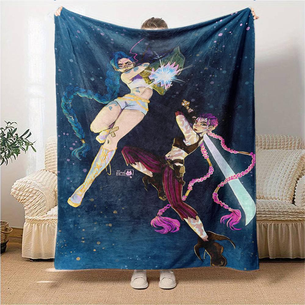 1Pc Space Duel Cosmic Clash Blanket For Couch Bed Plush Cozy Fuzzy Blanket Super Soft Warm Blankets For Fall And Winter 091818