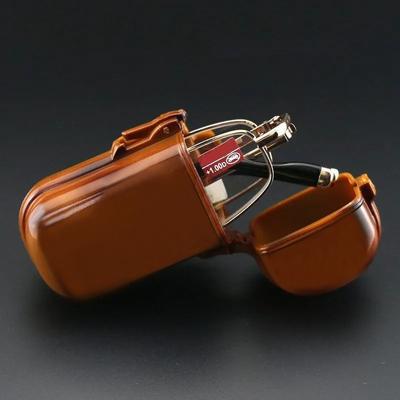 Hochklare, ultraleichte, faltbare Anti-Ermüdungsbrille für Männer und Frauen, Anti-Blaulicht-Lesebrille mit Etui