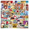100 wasserfeste Reise- & Journal-Aufkleber: Ideal für Laptops, Handys, Wasserflaschen & mehr