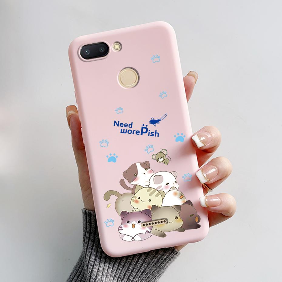 For Xiaomi Redmi 6 Case Redmi 6A Cute Cartoon Frog Back Cover Silicone Soft Phone Case For Xiaomi Redmi 6 6A Redmi6 Coque Bumper