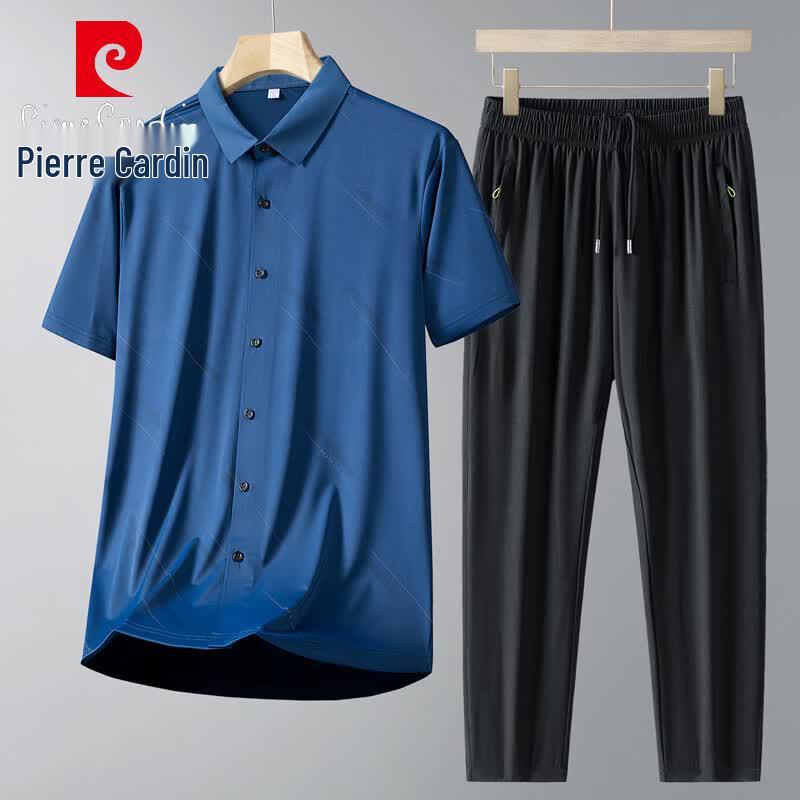 

Pierre Cardin Men s Summer Ice Silk 2-Piece Set 2XL