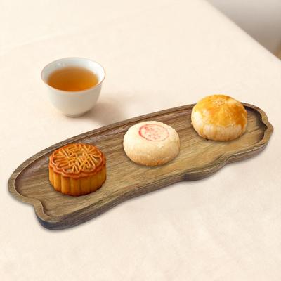 Japanese Style Wood Serving Tray Cheese Board Charcuterie Board Coffee Trays Rectangular Round Platter