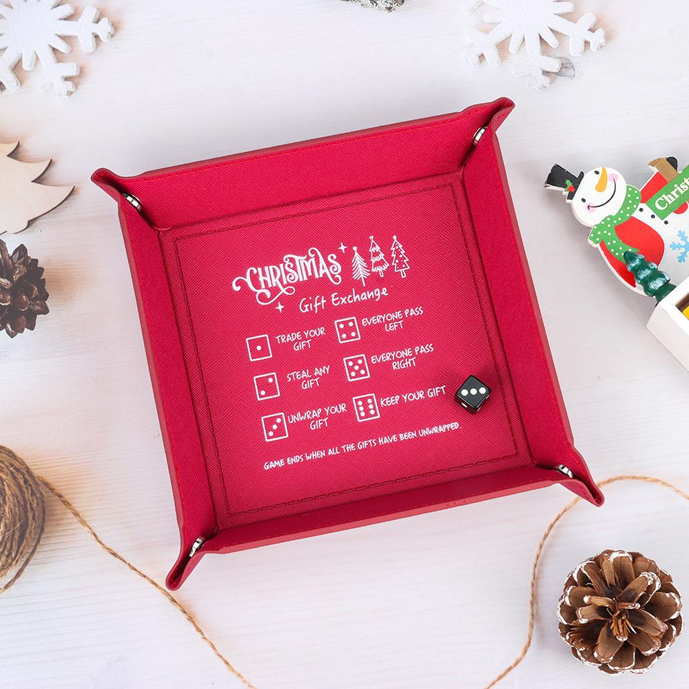 New Rolling Tray Christmas Dice Tray Funny Dice Storage Accessories Exchange Games Portable Dice Game Tray