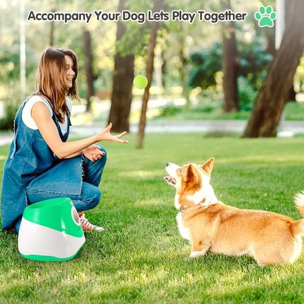 Creative Pet Interactive Toys Automatic Dog Elastic Ball Toys Ball Throw Device Puppy