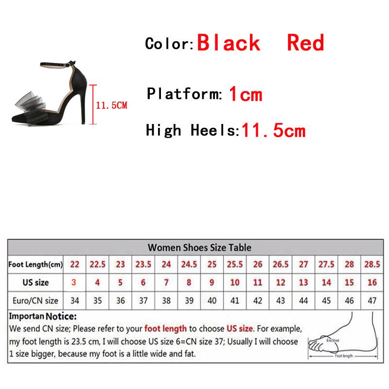 2025 New Pointed Toe Buckle Strap Women Pumps Sandals Fashion Bowknot Satin Summer Stiletto High Heels Party Prom Shoes