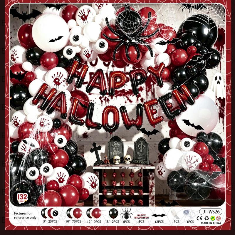 Halloween Aluminum Film Balloon Arch Party Scary Atmosphere Background Arrangement
