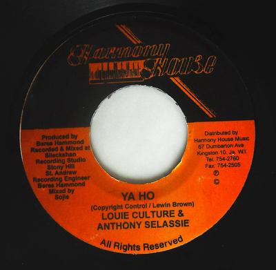 Płyta 7-calowa LOUIE CULTURE & ANTHONY SELASSIE - Ya Ho NONE Harmony House Jamajka Reggae, Ska & Dub Używana