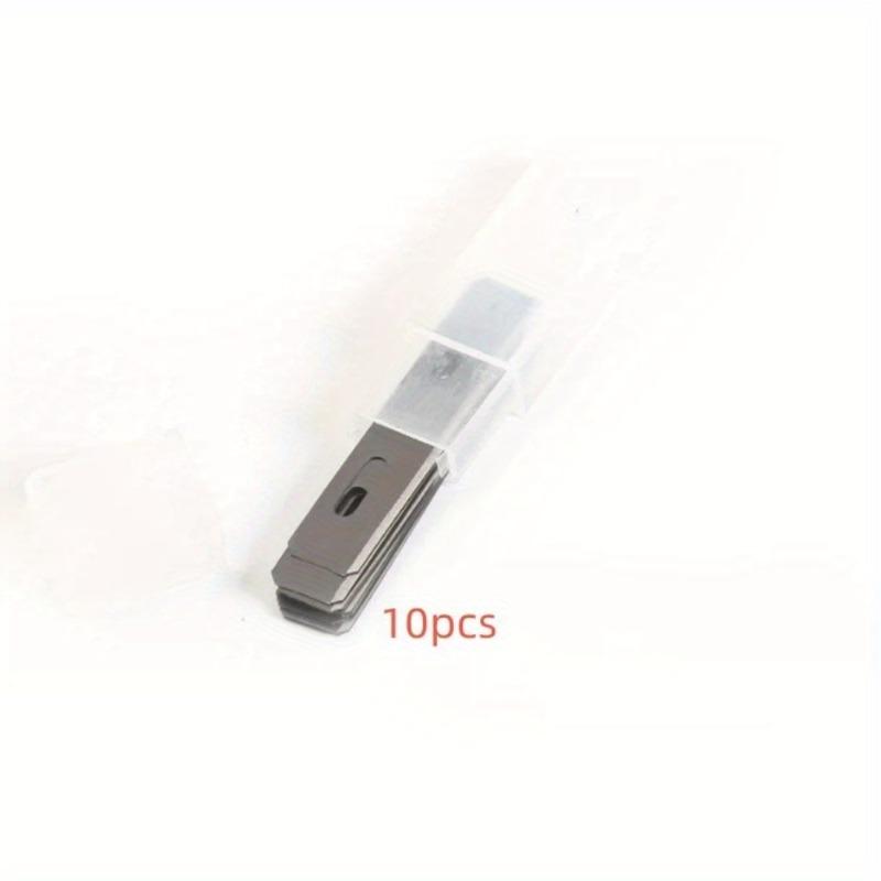 10Pcs Stainless Steel Replacement Blades for DIY Leather Craft Skiver Safety Strander Lace Maker Tool