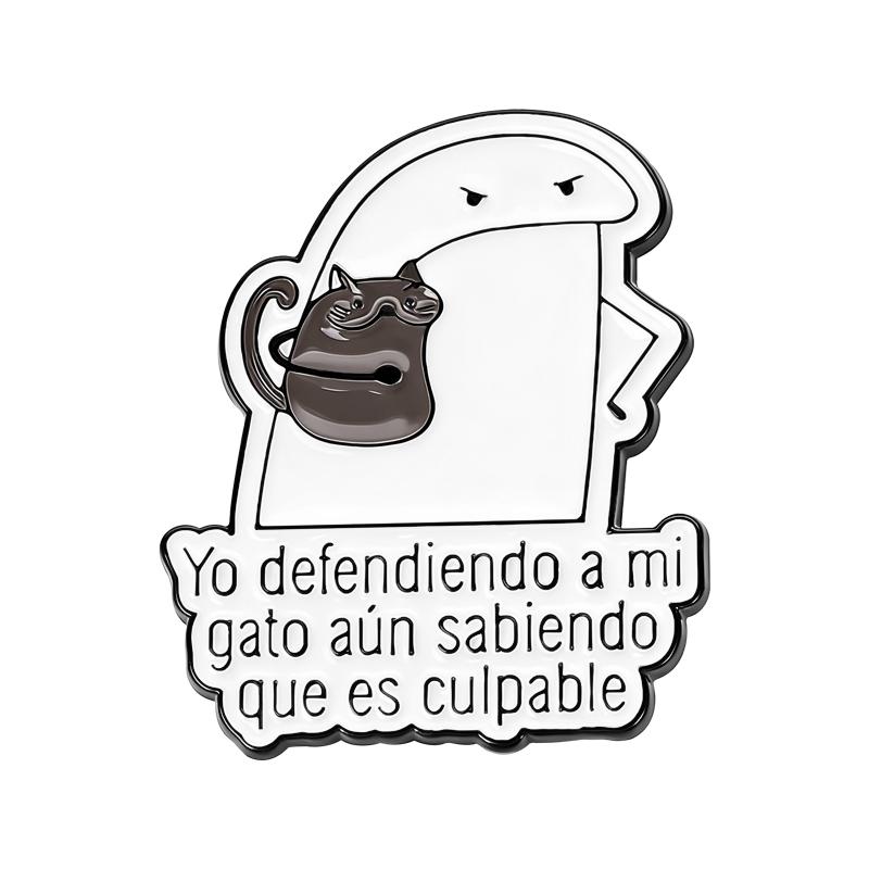 

Funny Flork Memes Collection Enamel Pins Simplified Roles Ugly Girl Tan Divino Spanish Quotes Brooches Lapel Badge Jewelry Gifts