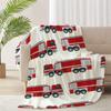 Firefighter Theme Printed Blanket for Sofa Bed Travel Camping Living Room Office Conditioning Blanket for All Seasons Gifts